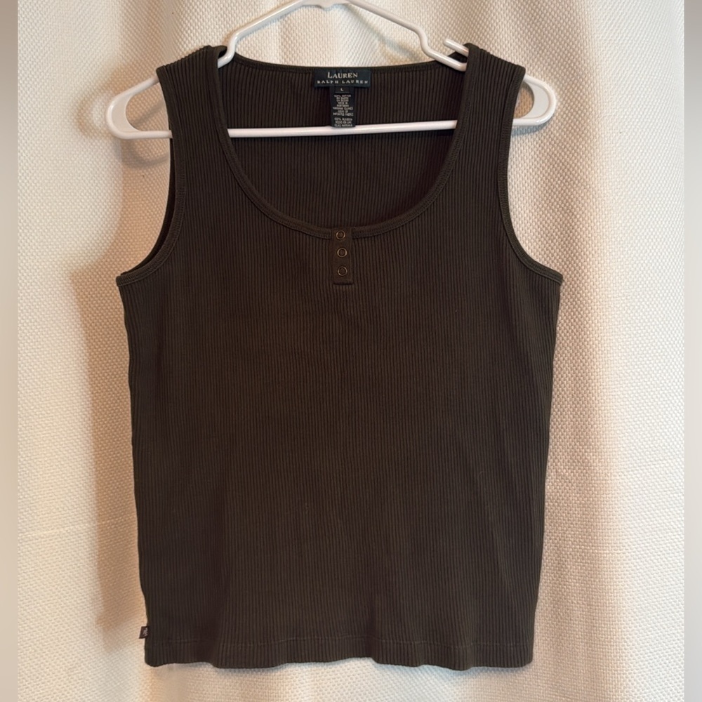 Women's Lauren Ralph Lauren Olive Tank Top